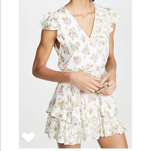 Revolve✨ ruffled skort romper - Picture 3 of 7